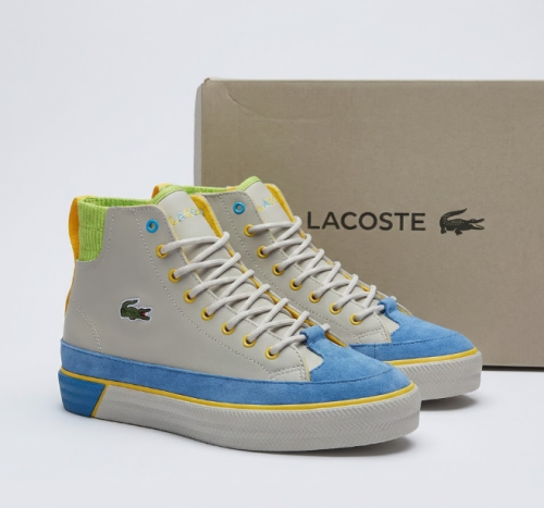 Basket Lacoste Gripshot Mid Grey / Blue / Yellow