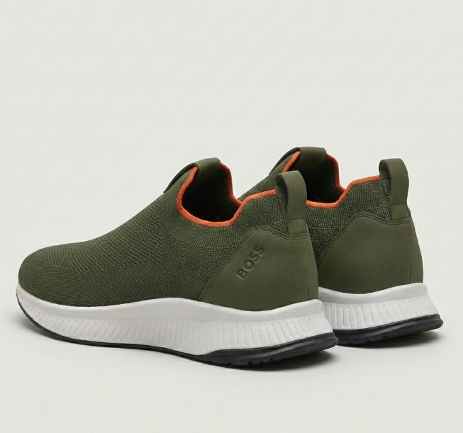 Baskets Slip-on Vert Olive